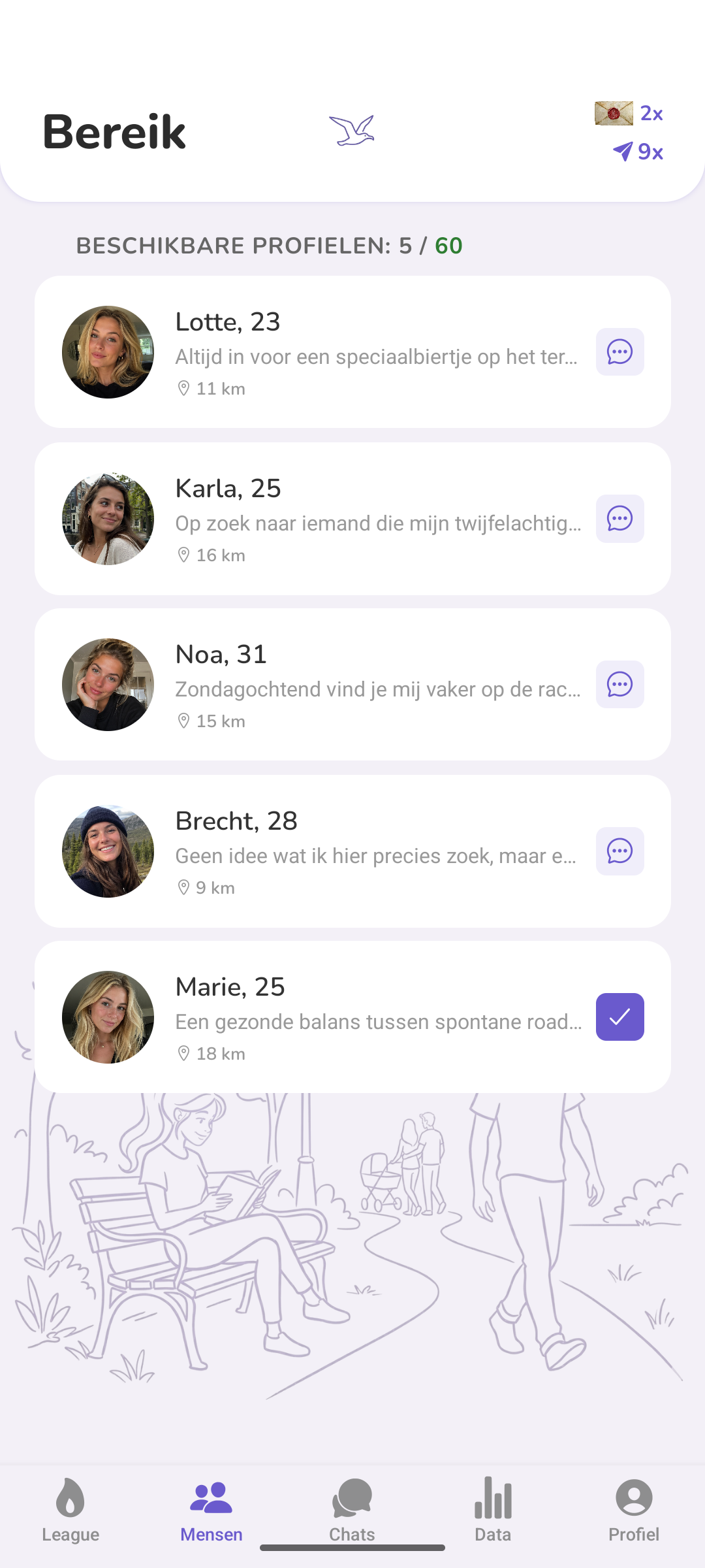 Mensen in jouw bereik